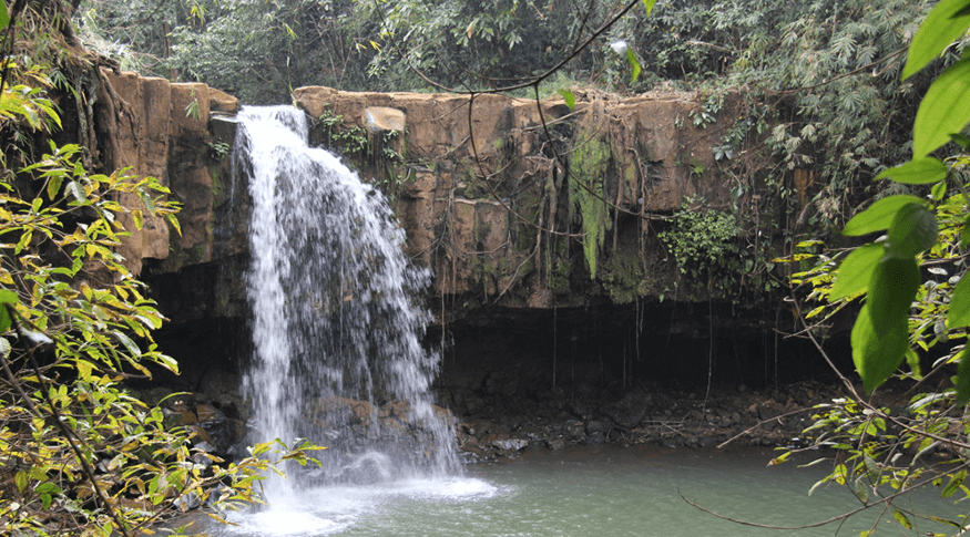 Rum Near Waterfall