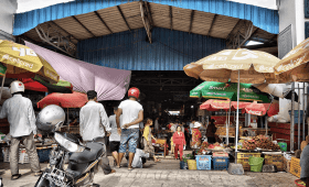 Phsar Leu Market in Sihanoukville