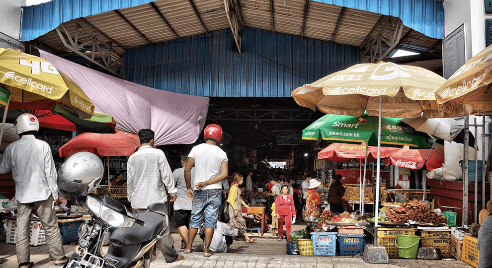 Phsar Leu Market in Sihanoukville