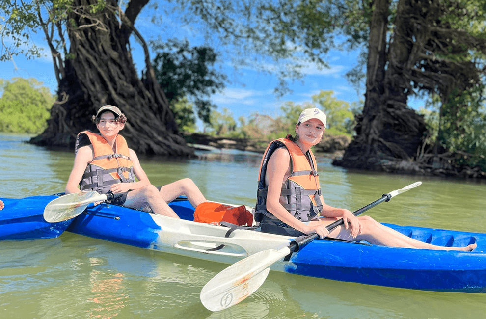 Kayaking in Mekong River