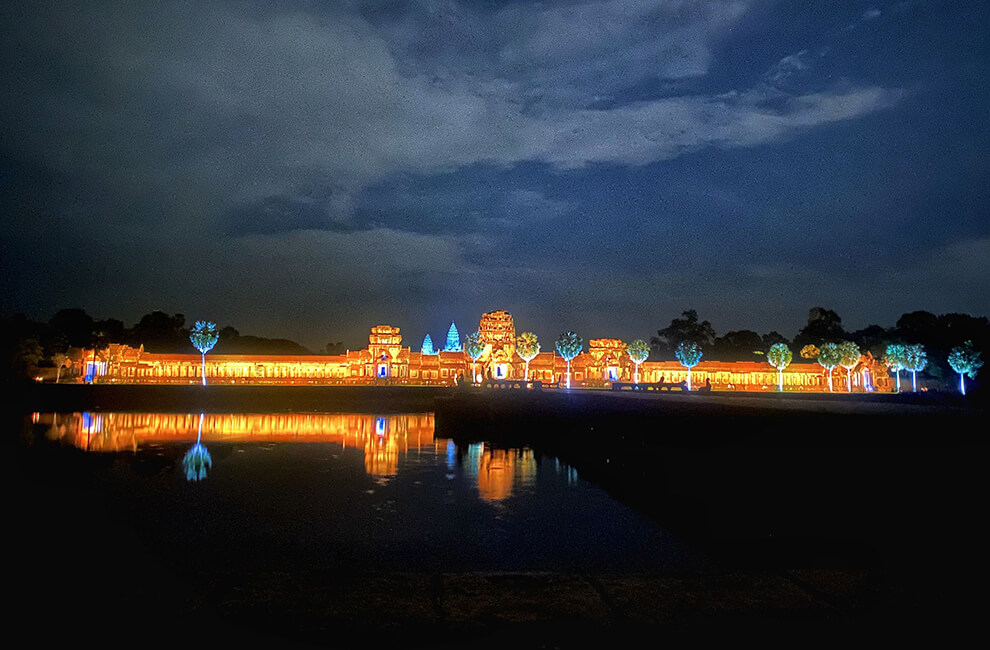 Angkor Wat at Night Time