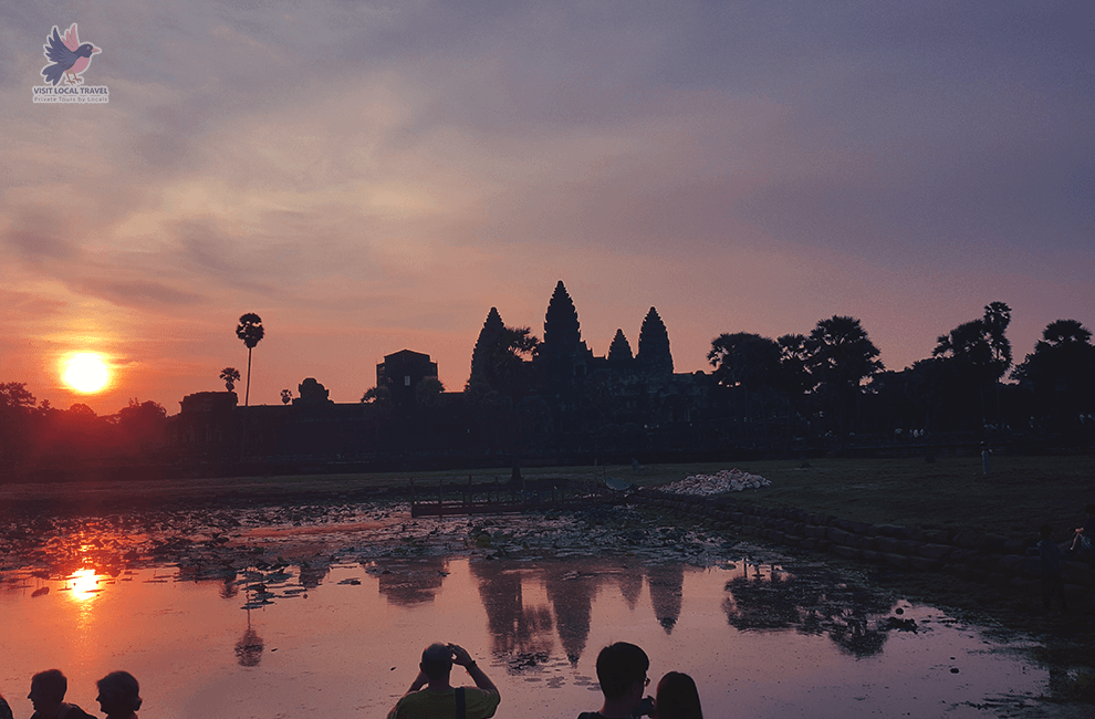 Sunrise at Angkor Wat Temple in June