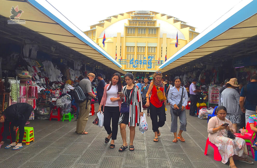 Psar Thmei (Central Market) in Phnom Penh
