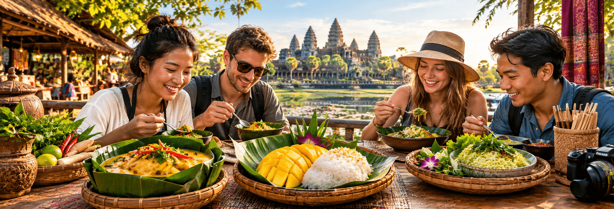 Food adventure tours featuring authentic Southeast Asian cuisine, cooking classes, and culinary experiences