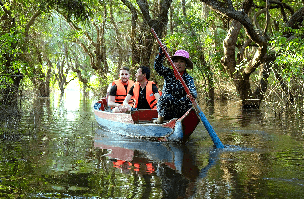 Boat Row at Kampong Phluk Village