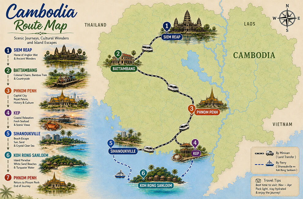 Cambodia Classic 10-Day Cultural & Island Tour
