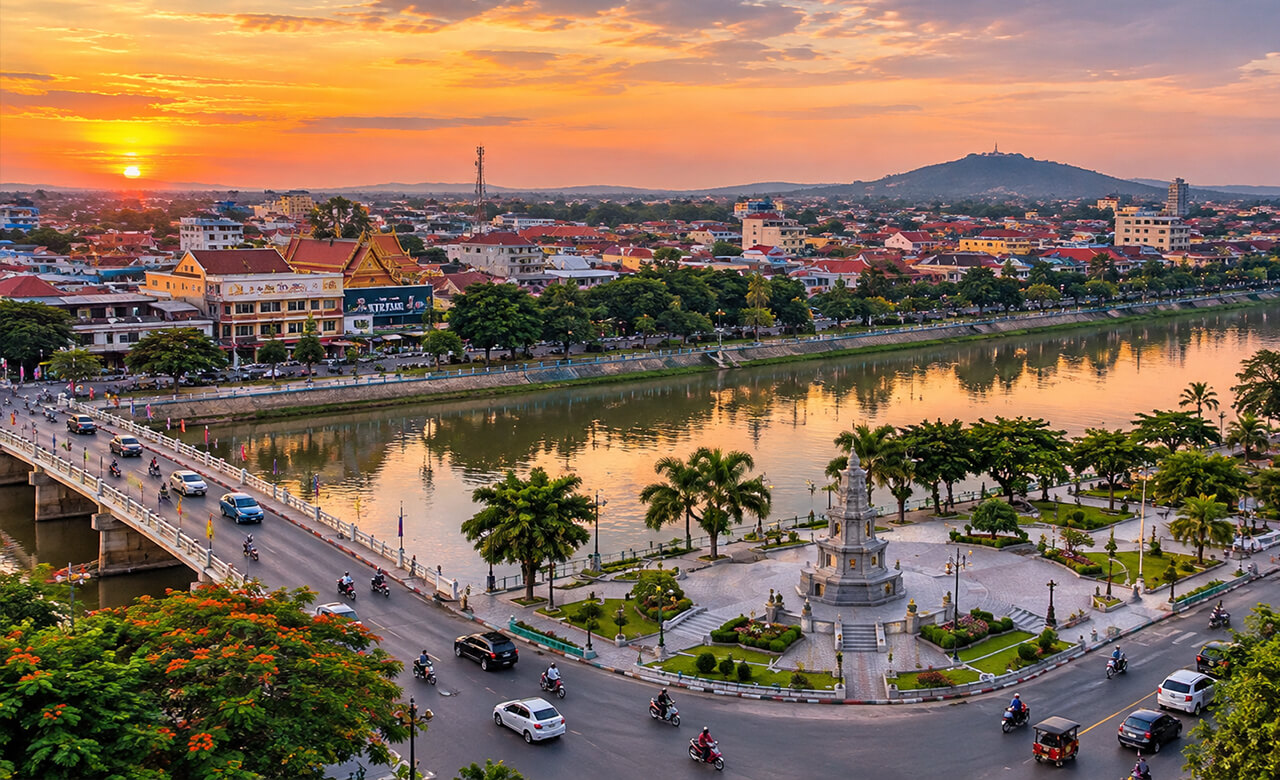 Battambang Cambodia - Colonial architecture and French heritage